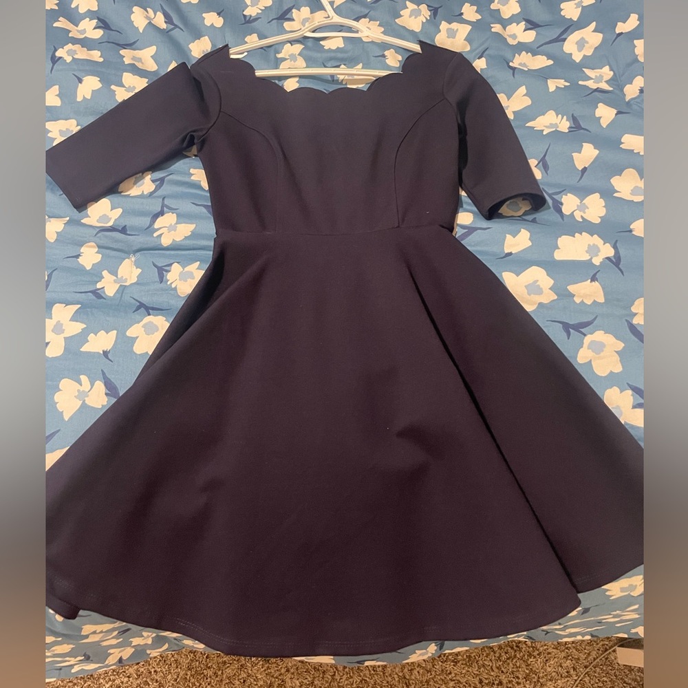 Navy babydoll dress